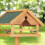 Bird table on pole 3
