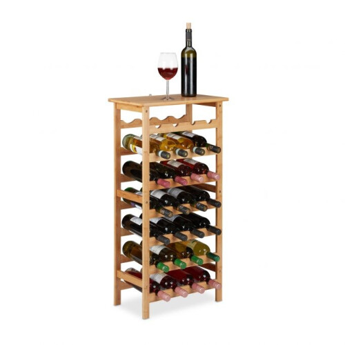 Großes Weinregal aus Bambus