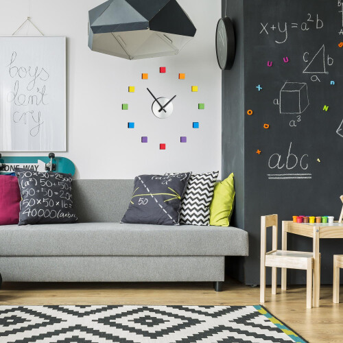 Wanduhr DIY bunt 1