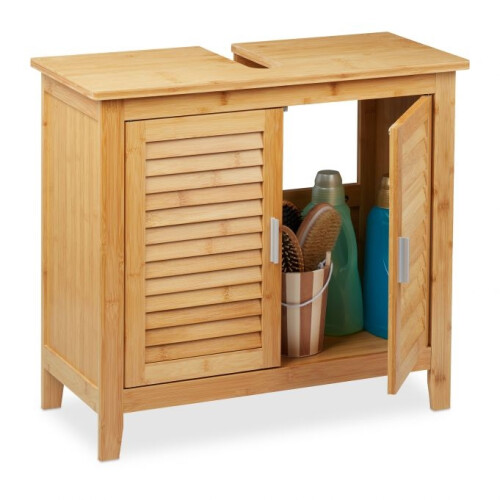 Waschbeckenunterschrank aus Bambus