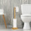 Toilettenpapierhalter aus Bambus stehend 5