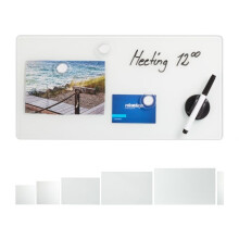 Magnettafel aus schwarzem Glas
