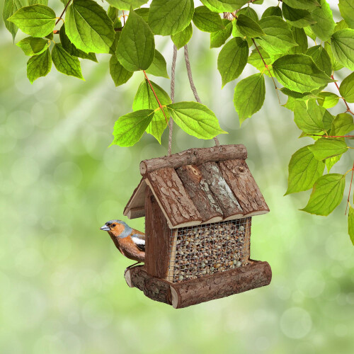 Vogelhäuschen Rinde 1