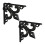 2x shelf bracket with French lily cast iron 1