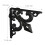 2x shelf bracket with French lily cast iron 4