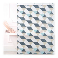 Duschrollo mit geometrischem Design