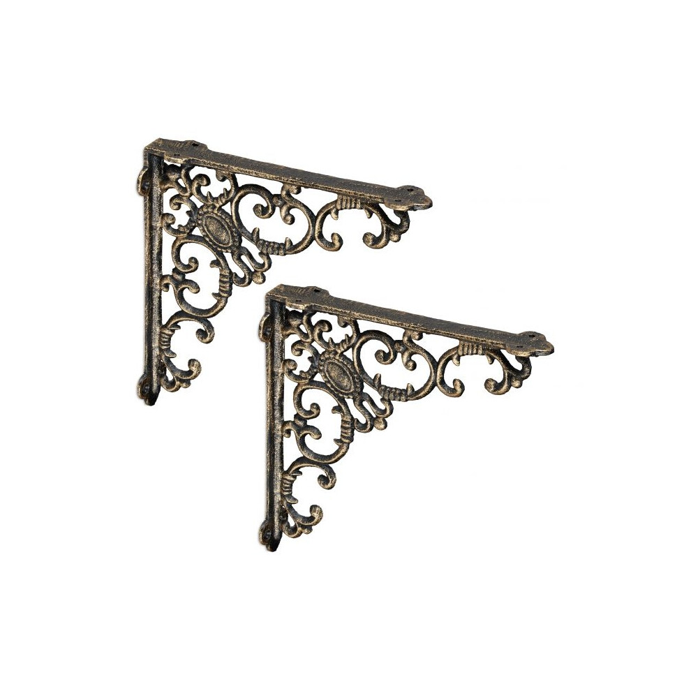 2X Shelf Bracket Forged In Cast Iron 730056386512