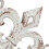 2x shelf bracket with French lily cast iron 7