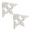 2x shelf bracket with French lily cast iron 1