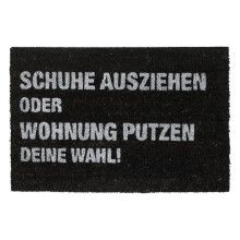 Fußmatte Kokos "Wohnungsputz"