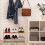 Stackable shoe shelf in walnut 2