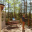 Betttablett Holz grau 3