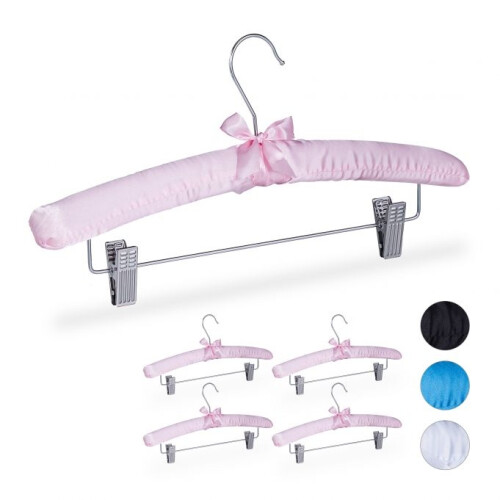 Satin-Kleiderbügel mit Clips