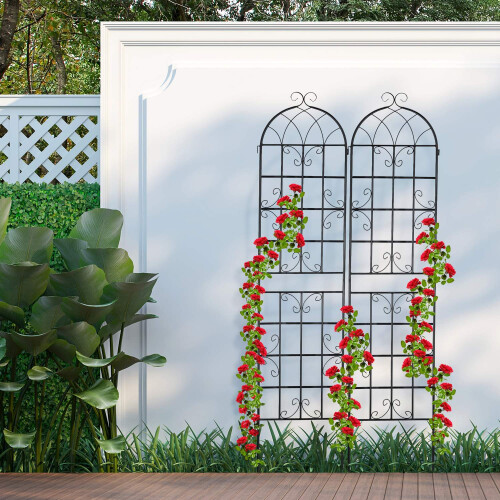 Trellis sæt af 2 i landlig stil 1