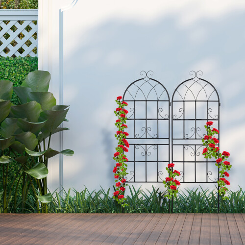 Trellis sæt af 2 i landlig stil 1