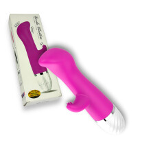 Vibrator Masturbator Sex Toy G Spot Rampant Rabbit Dildo Pink 7"
