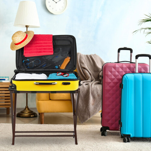 Folding wooden suitcase stand 1
