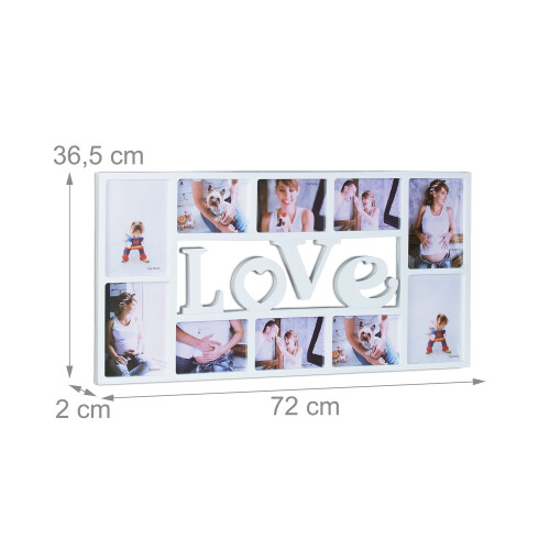 Collageramme LOVE til 10 billeder 2