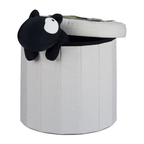 Stool with storage space size L round
