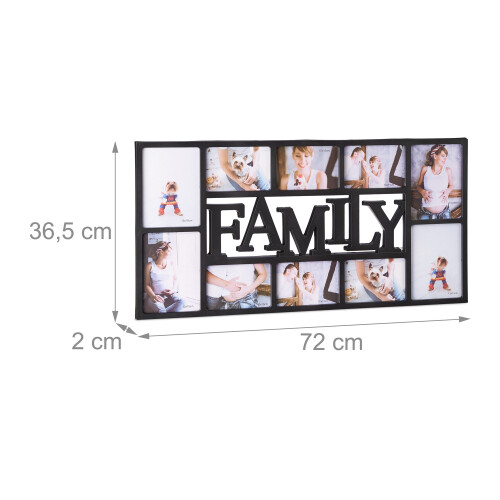 Family collage frame for 10 photos 2