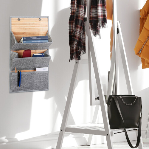 Bamboo wall holder for office and hall 1