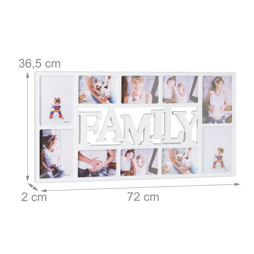 Family collage frame for 10 photos 2