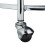Serving trolley round silver 6