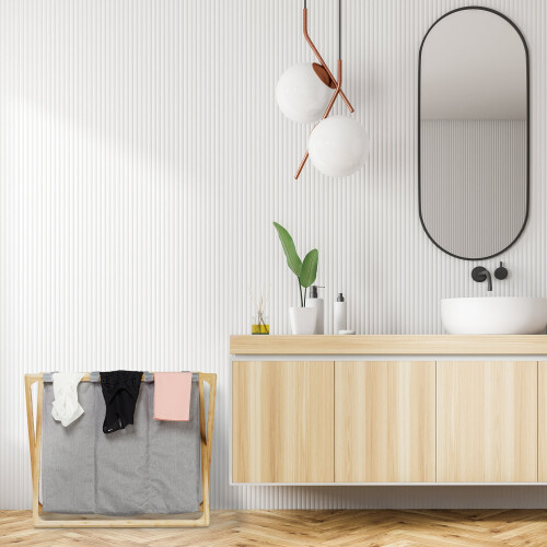Trieur à linge pliable à 3 compartiments 1