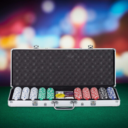 Pokertasche mit 500 Chips 1