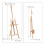 Caballete ajustable de madera de haya 4