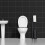 WC-Sitz in Mattschwarz 5