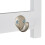 Weiße Wandgarderobe mit Ablage 7