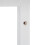 Weiße Wandgarderobe mit Ablage 8