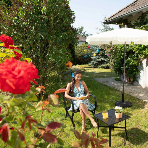 Metall-Gartenstuhl im antiken Stil 2