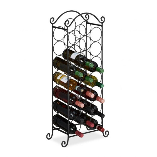Großes Weinregal aus Metall