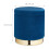 Samthocker mit Stauraum Blau 4