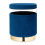 Samthocker mit Stauraum Blau 6