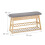 Shoe bench with seat and storage space 4