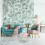Hocker aus Samt mit rosa Metallbeinen 5
