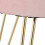 Hocker aus Samt mit rosa Metallbeinen 7