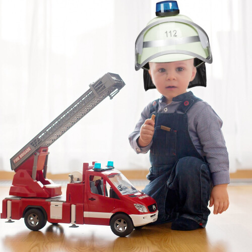 Kinder Feuerwehrhelm mit Blaulicht 2