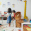 Children's seating group white with 2 chairs 3