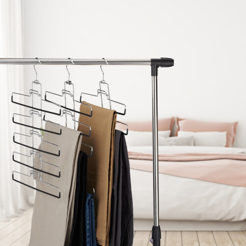 3 Stk. Multi-Kleiderbügel für Hosen 1