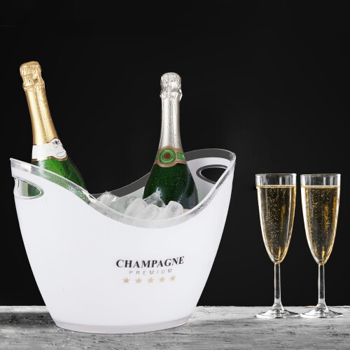 Champagnerkühler 6 Liter in Weiß 1