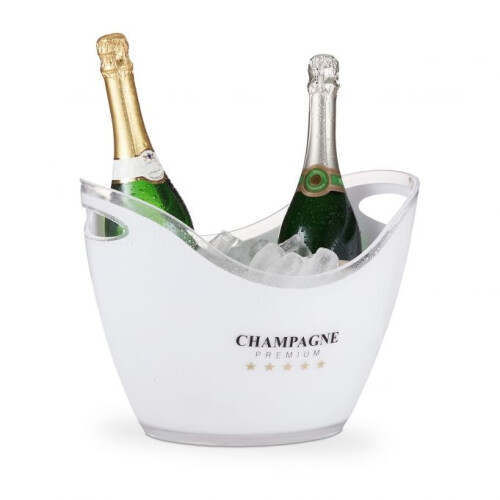 Champagnerkühler 6 Liter in Weiß