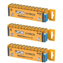 JCB AA Ultra Alkaline Batteries - Pack of 24 - S8807 - Pack of 3