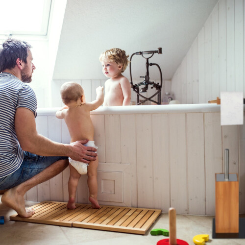 Toilettengarnitur Bambus & Metall 2
