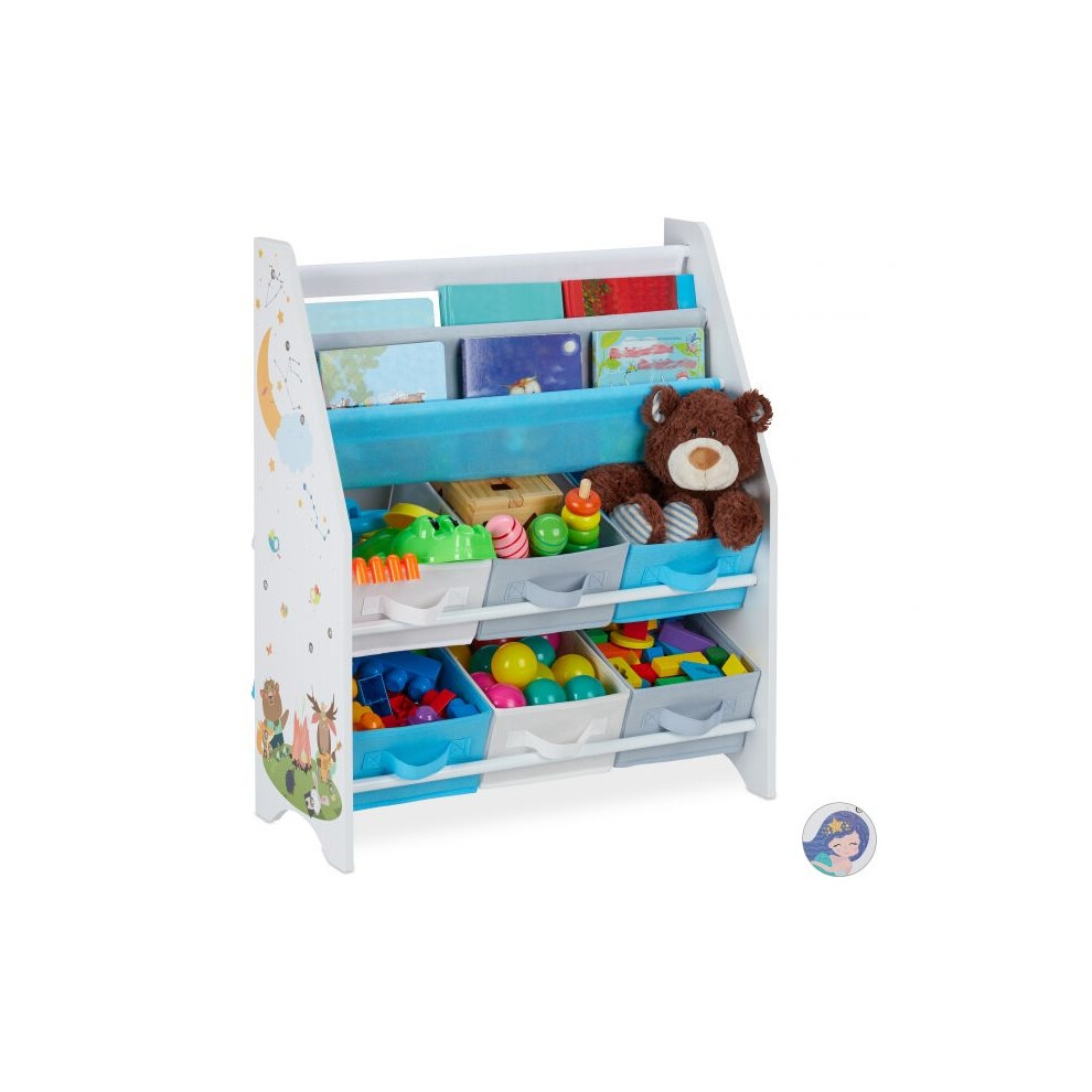 B2x Children's Shelf With 6 Drawers & 2 Hanging Compartments