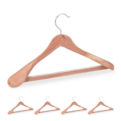 Kleiderbügel aus Zedernholz 5er Set