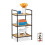 Floor standing shelf in bamboo and metal 1